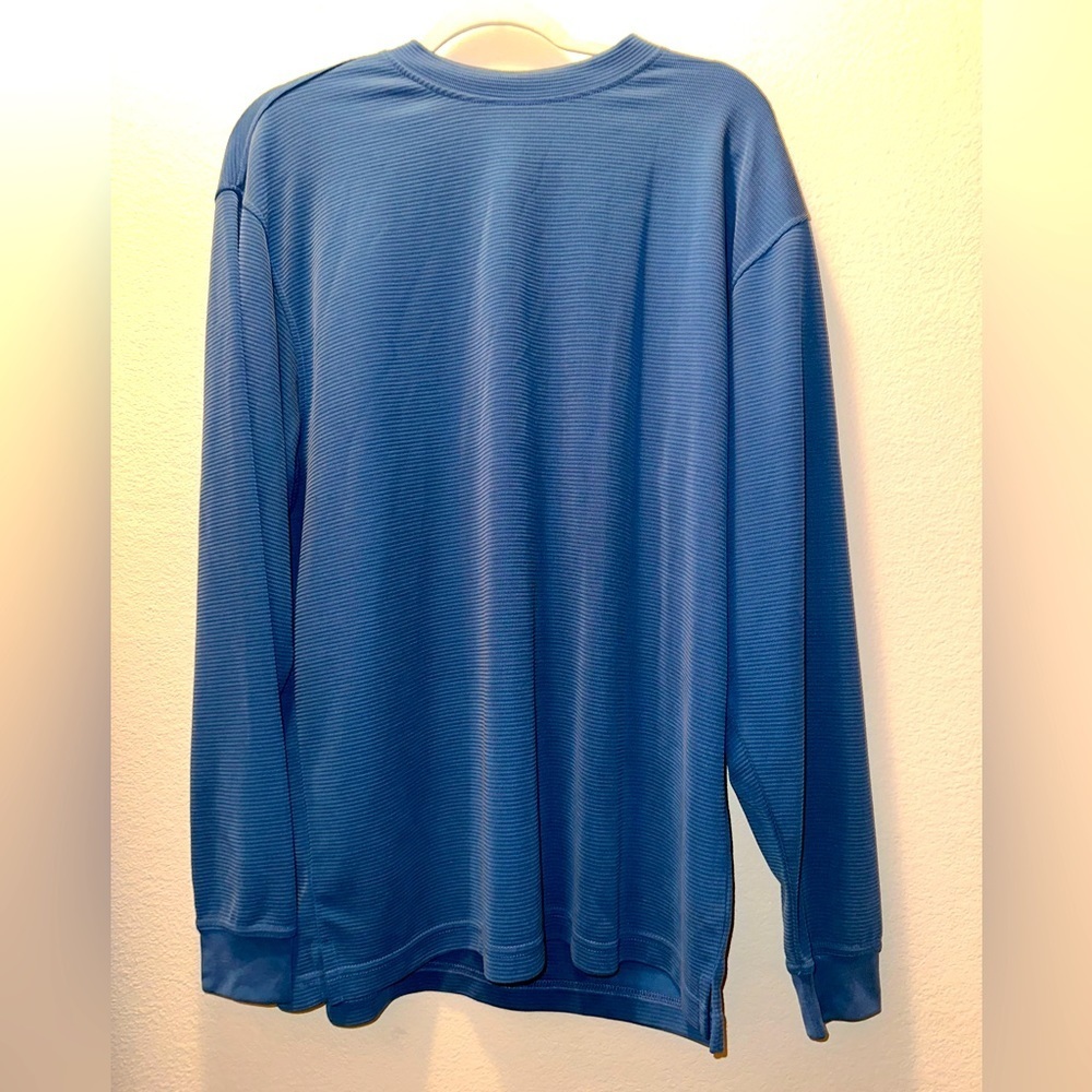 Bugatchi uomo men’s blue crew neck sweater M fall winter soft modal rayon